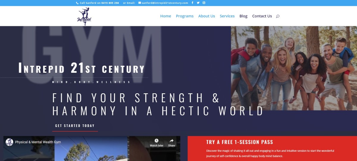 Intrepid 21st Century Website Portfolio Image